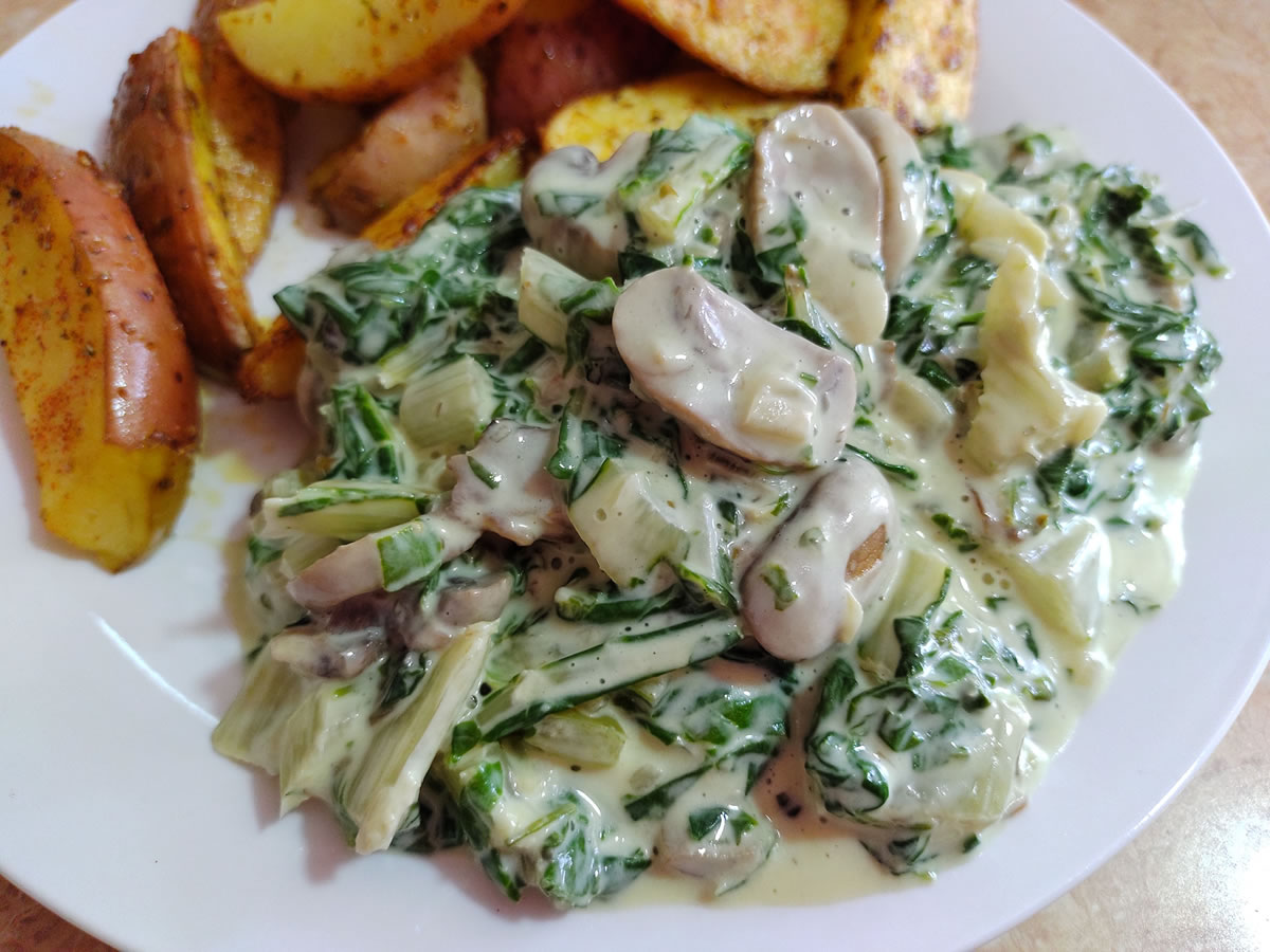 Receta de acelgas a la crema