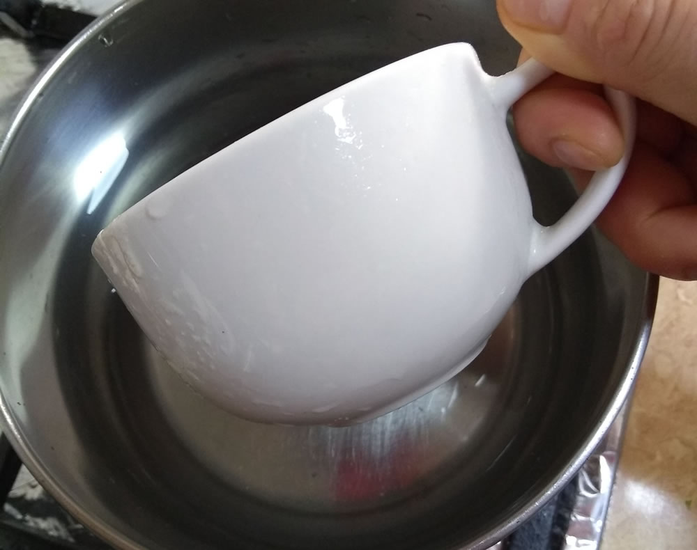 Churros una taza de agua