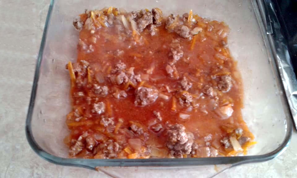 Capa de salsa lasaña