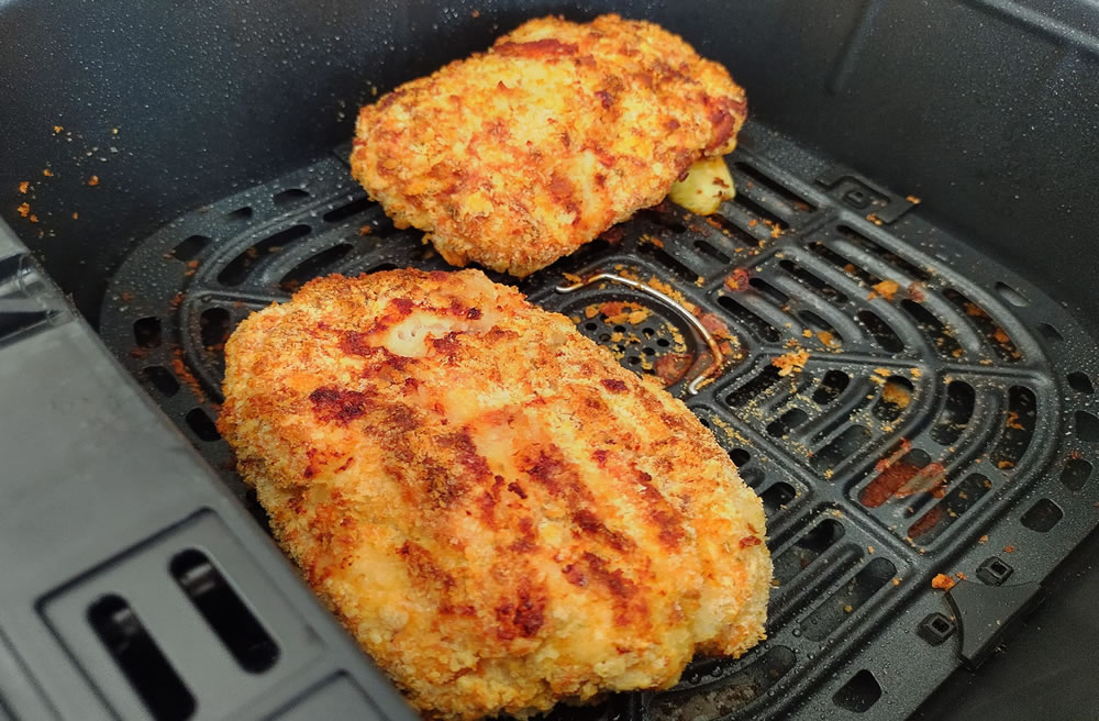 Cordon bleu listos en freidora de aire