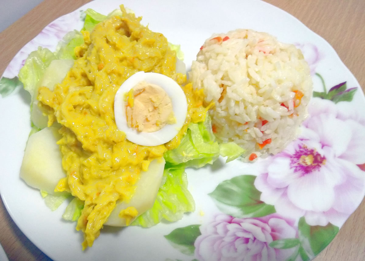 Receta aji de gallina peruano