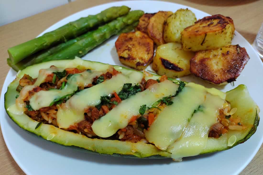 Receta de zapallo italiano relleno