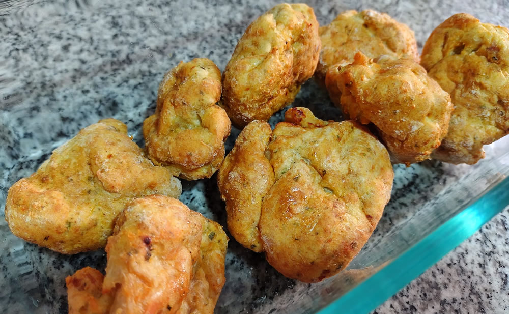 Croquetas de pollo listas