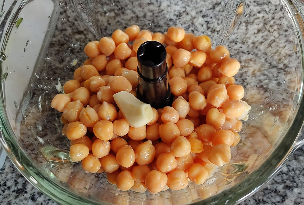 Garbanzos cocidos para hummus