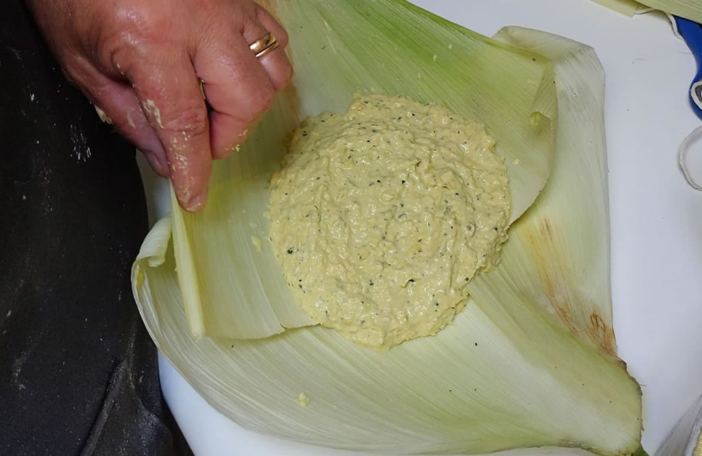 Armado de las humitas paso 1