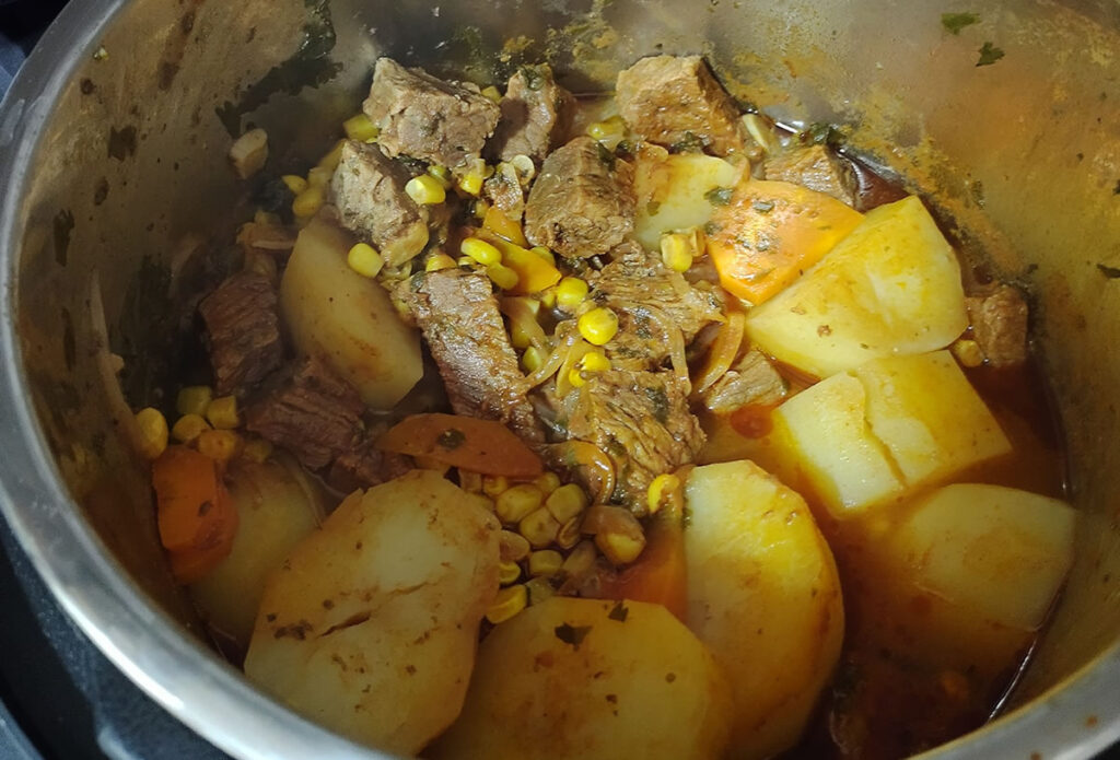 Tomatican con papas listo