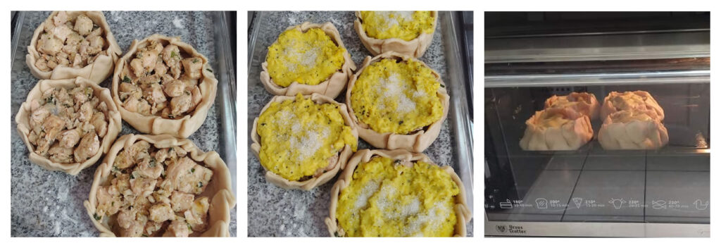 Armado pastel de choclo