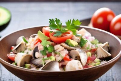 Receta Vegana Ceviche Champiñones