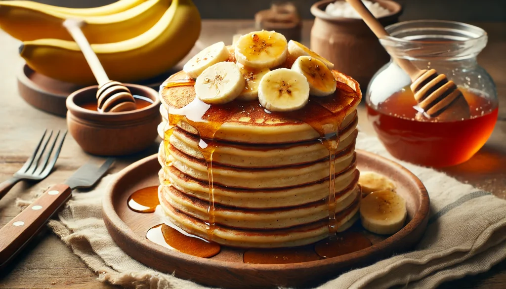 Panqueques de Plátano con Miel