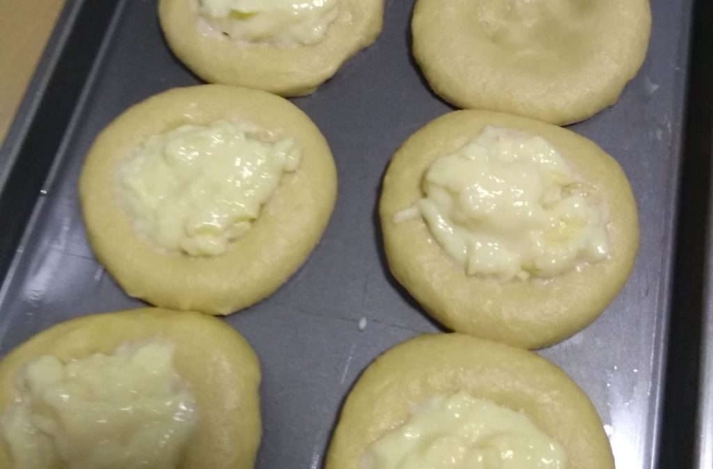 Berlines rellenos con crema pastelera